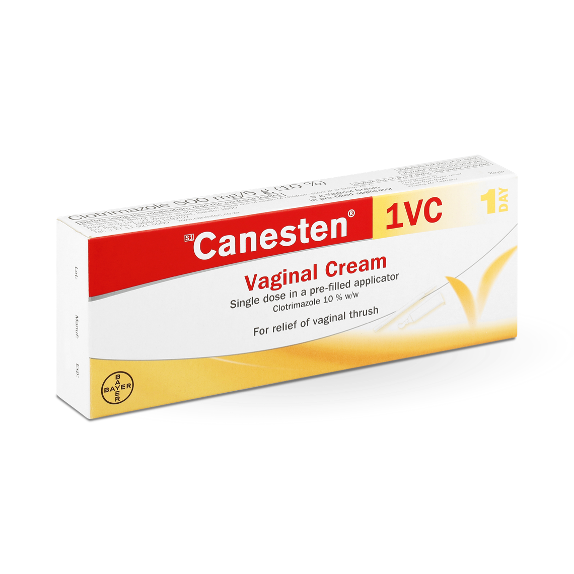 Canesten Thrush Internal Cream 10% w/w vaginal cream with pre-filled applicator