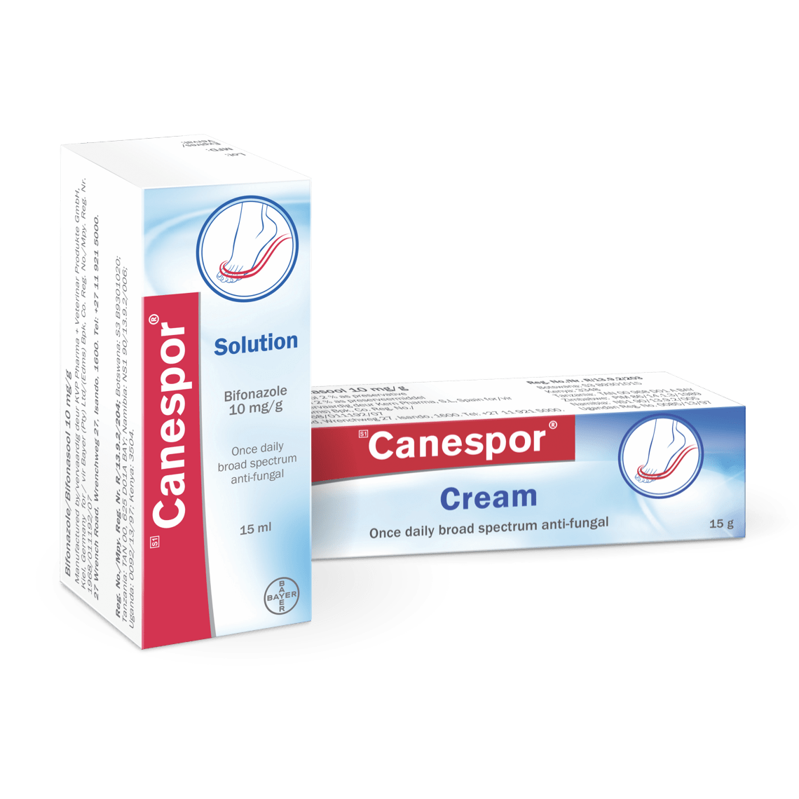 Canespor Bifonazole cream and solution for athlete’s foot and skin fungus treatment