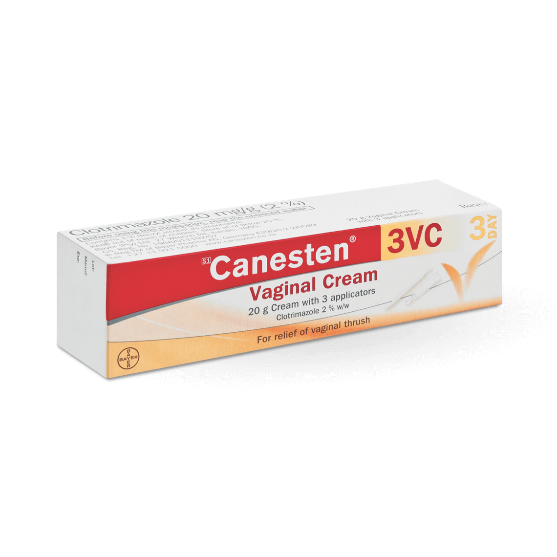 Canesten Thrush Vaginal Cream 2% w/w vaginal cream and applicators