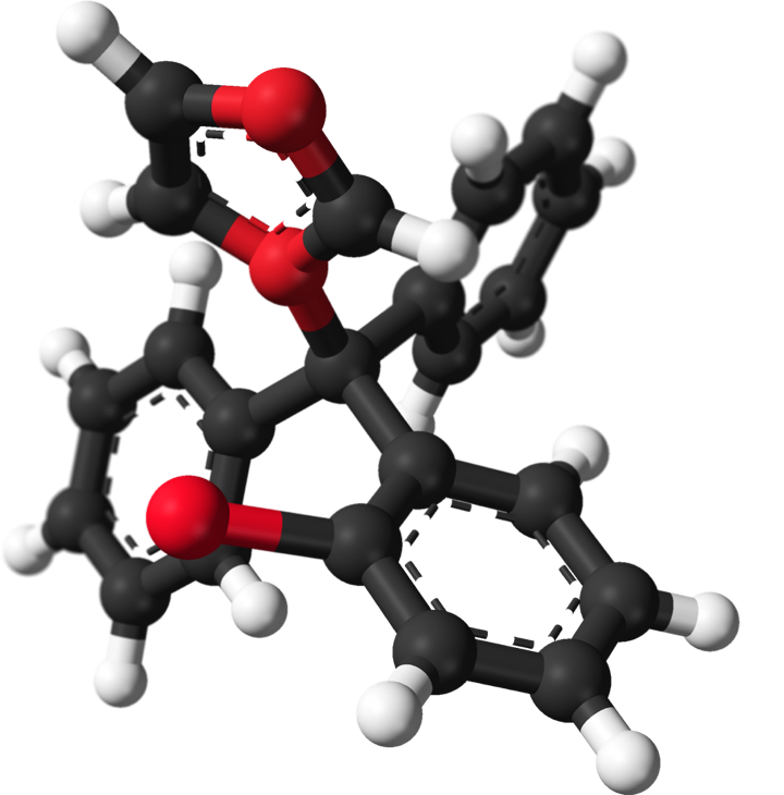 Chemical structure of clotrimazole